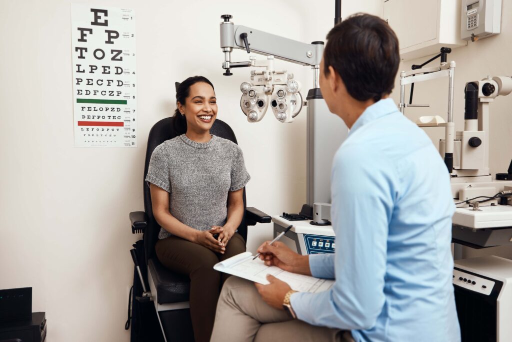The Best Vision Insurance of 2024 2 eye test or eye exam inside doctors clinic