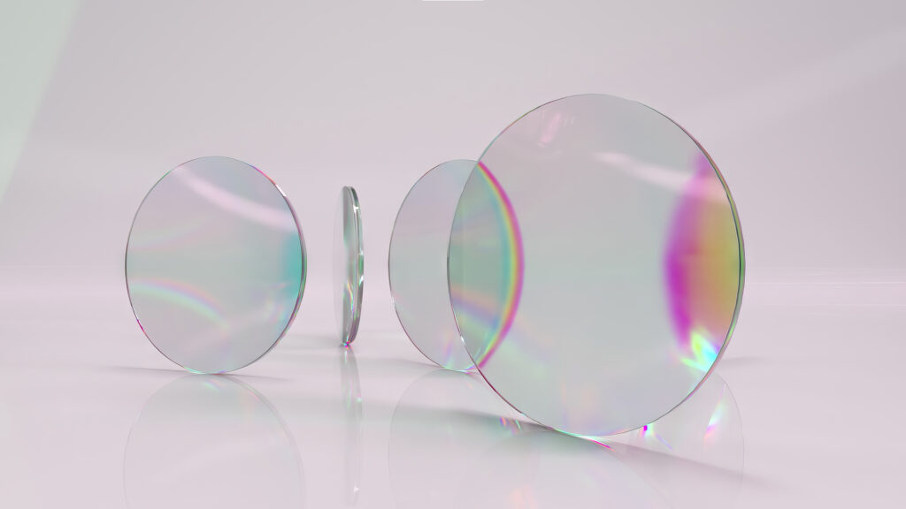 What are Prism Lenses? 5 Transparent round lenses redirecting reflected light on prism